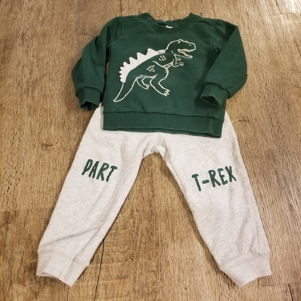 T-Rex Sweatshirt and Sweatpant Set